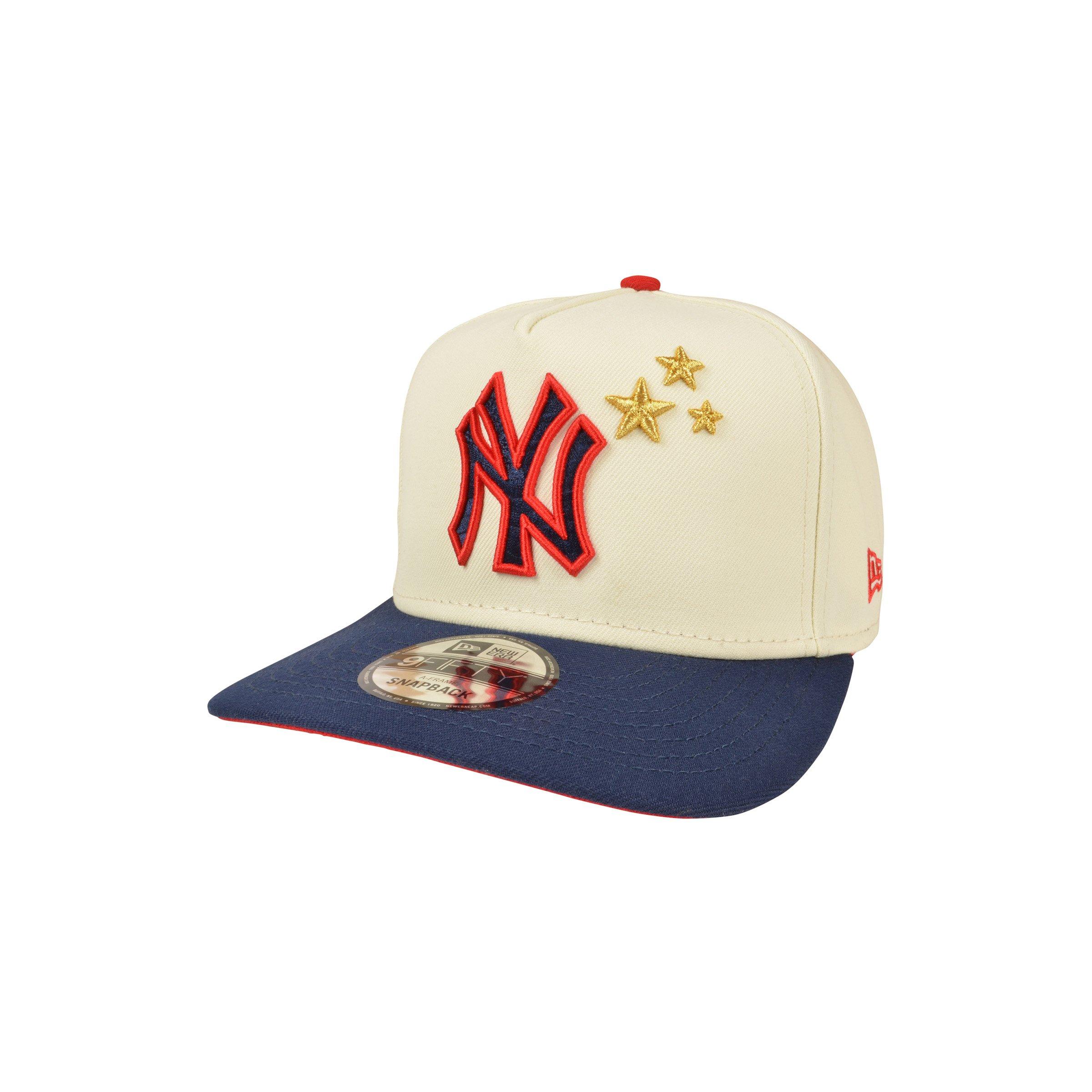 New Era New York Yankees 9FIFTY A-Frame Stars Snapback Hat - Cream - CREAM